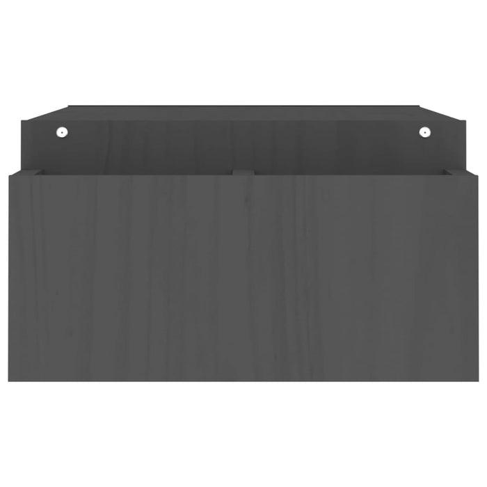 Suport pentru monitor, gri, 100x27,5x15 cm, lemn masiv pin - WALTI WALTI