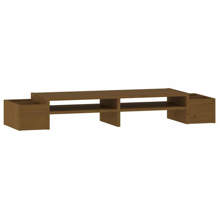 Suport pentru monitor, maro miere 100x27,5x15 cm lemn masiv pin - WALTI WALTI
