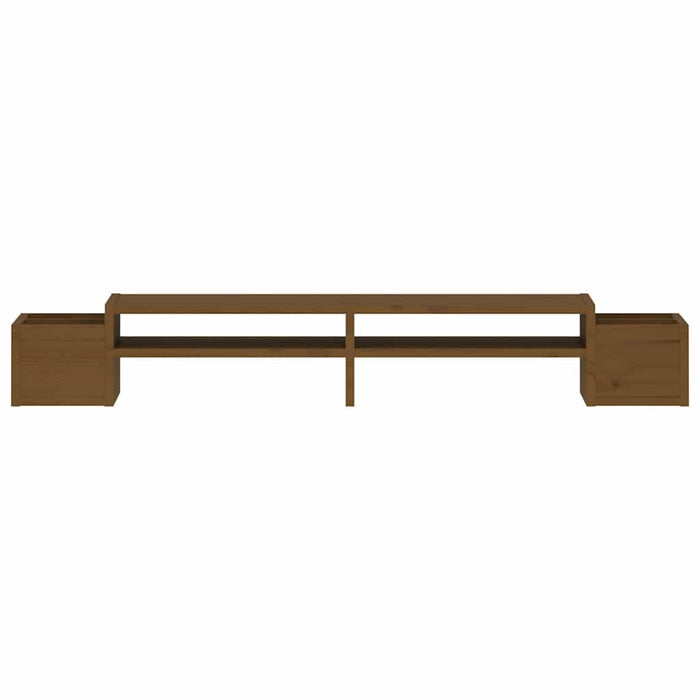 Suport pentru monitor, maro miere 100x27,5x15 cm lemn masiv pin - WALTI WALTI