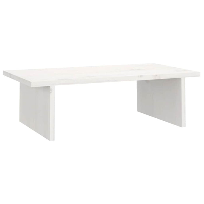Suport pentru monitor, alb, 50x27x15 cm, lemn masiv pin - WALTI WALTI