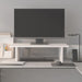 Suport pentru monitor, alb, 50x27x15 cm, lemn masiv pin - WALTI WALTI