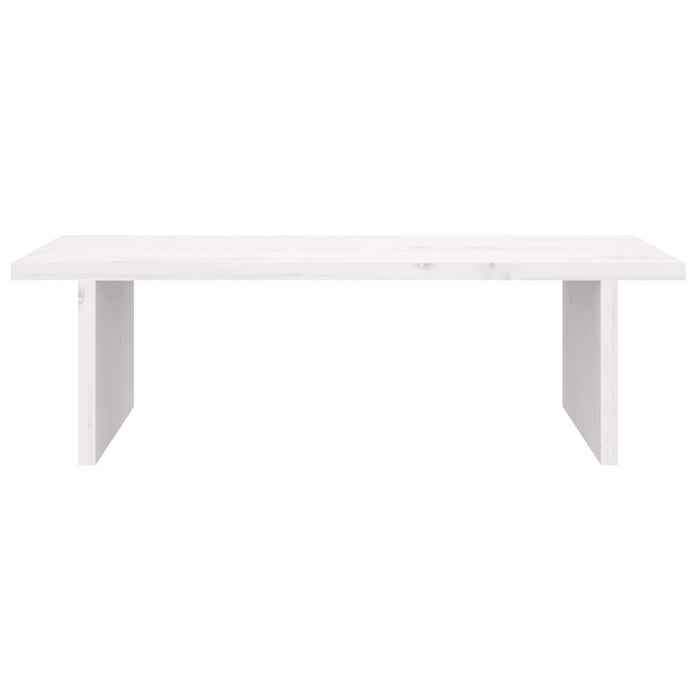 Suport pentru monitor, alb, 50x27x15 cm, lemn masiv pin - WALTI WALTI