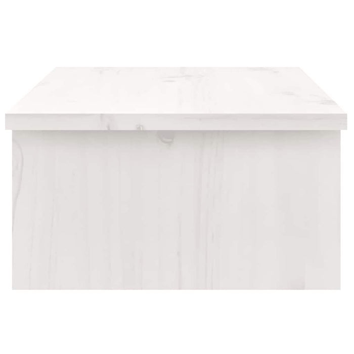 Suport pentru monitor, alb, 50x27x15 cm, lemn masiv pin - WALTI WALTI