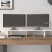 Suport pentru monitor, alb, 100x27x15 cm, lemn masiv pin - WALTI WALTI