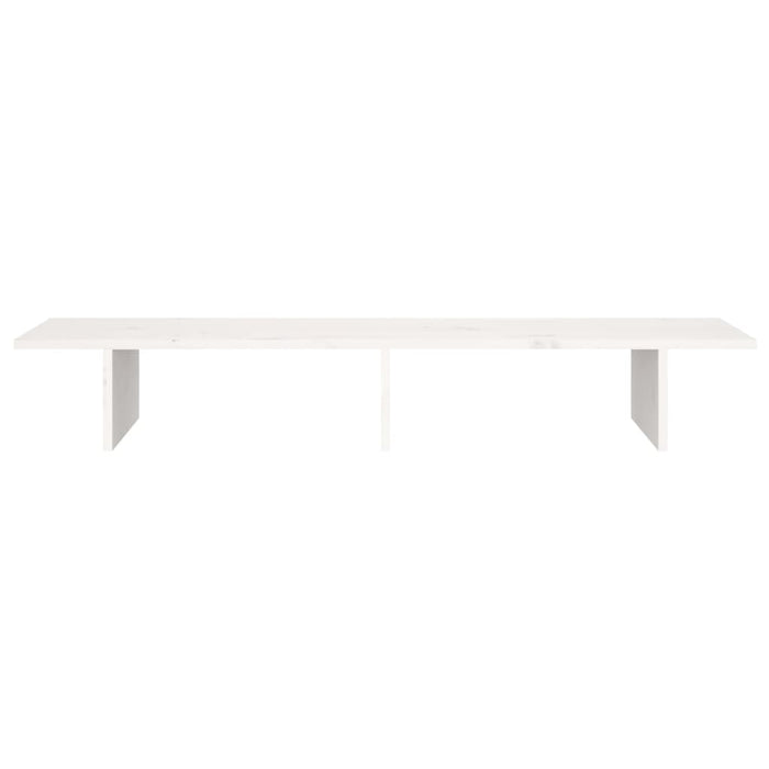 Suport pentru monitor, alb, 100x27x15 cm, lemn masiv pin - WALTI WALTI