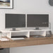 Suport pentru monitor, alb, 100x27x15 cm, lemn masiv pin - WALTI WALTI