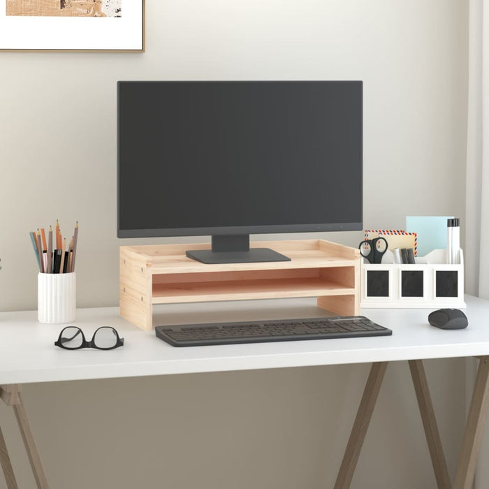 Suport pentru monitor, 50x24x16 cm, lemn masiv de pin - WALTI WALTI