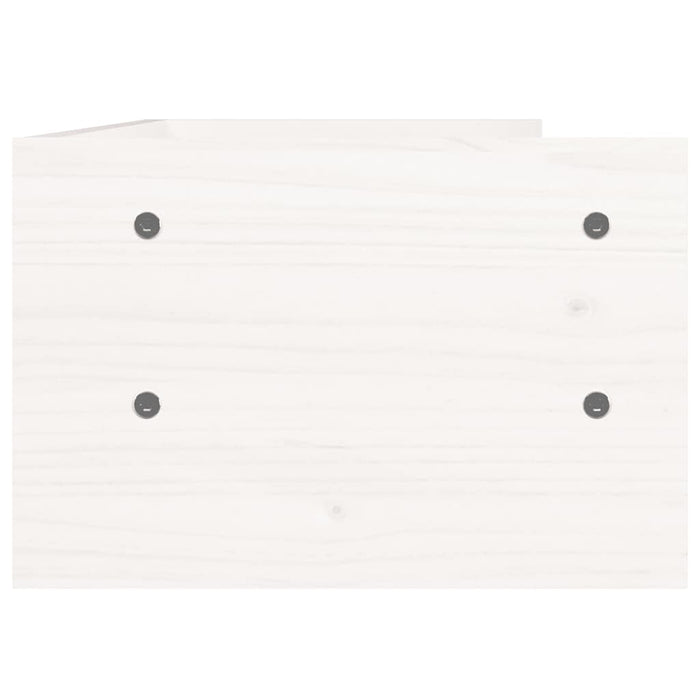 Suport pentru monitor, alb, 50x27x16 cm, lemn masiv pin - WALTI WALTI