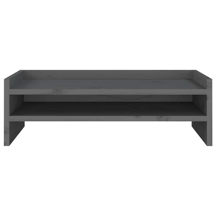 Suport pentru monitor, gri, 50x24x16 cm, lemn masiv pin - WALTI WALTI