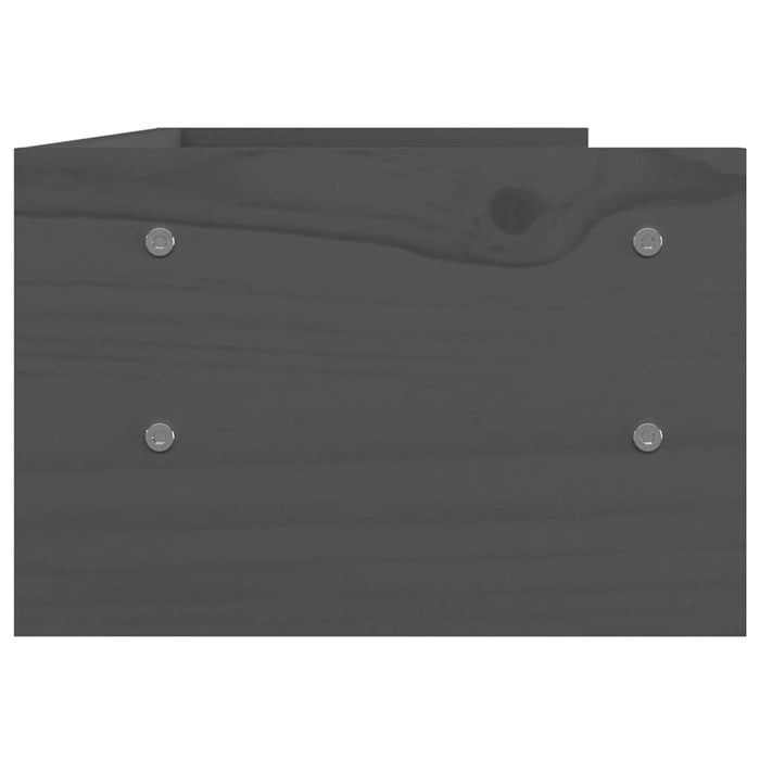 Suport pentru monitor, gri, 50x24x16 cm, lemn masiv pin - WALTI WALTI
