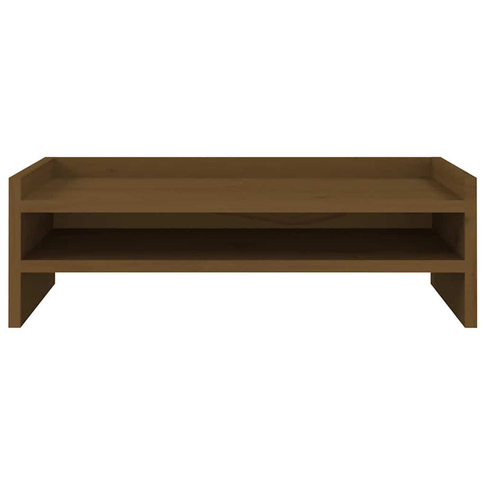 Suport pentru monitor, maro miere, 50x24x16 cm, lemn masiv pin WALTI