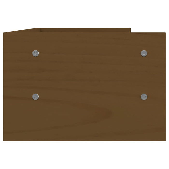 Suport pentru monitor, maro miere, 50x24x16 cm, lemn masiv pin WALTI