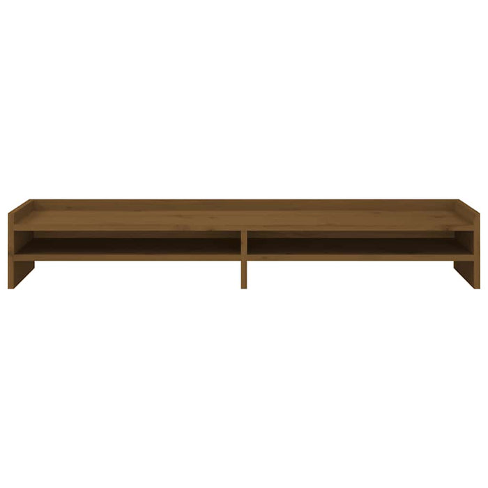 Suport pentru monitor, maro miere, 100x24x16 cm, lemn masiv pin - WALTI WALTI