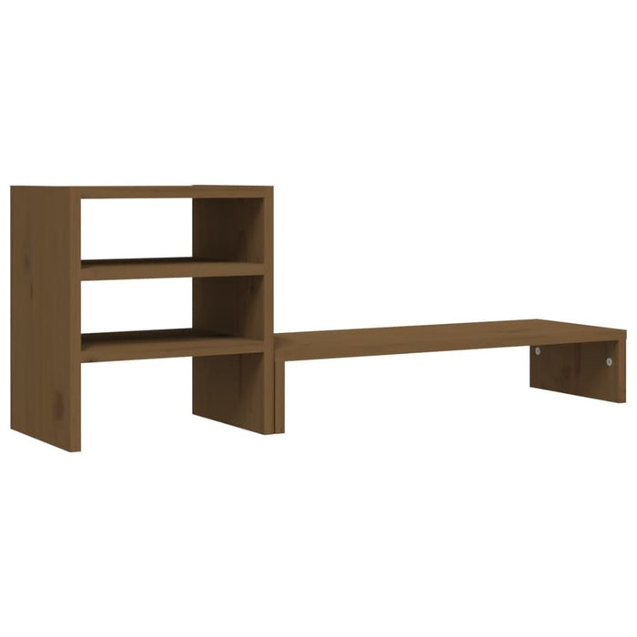 Suport pentru monitor, maro miere, 81x20x30 cm, lemn masiv pin - WALTI WALTI