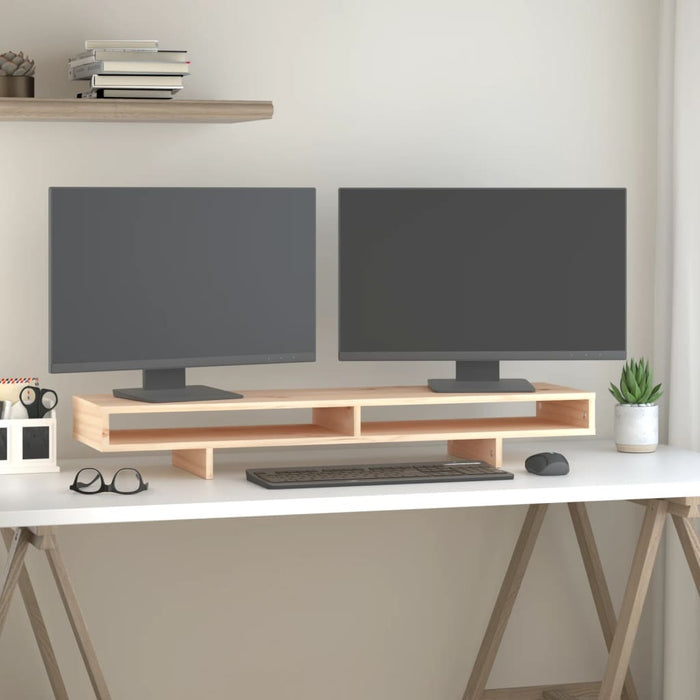 Suport pentru monitor, 100x27x14 cm, lemn masiv de pin - WALTI WALTI