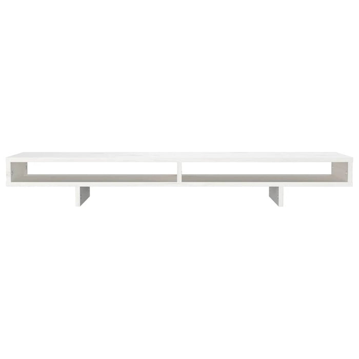Suport pentru monitor, alb, 100x27x14 cm, lemn masiv pin - WALTI WALTI