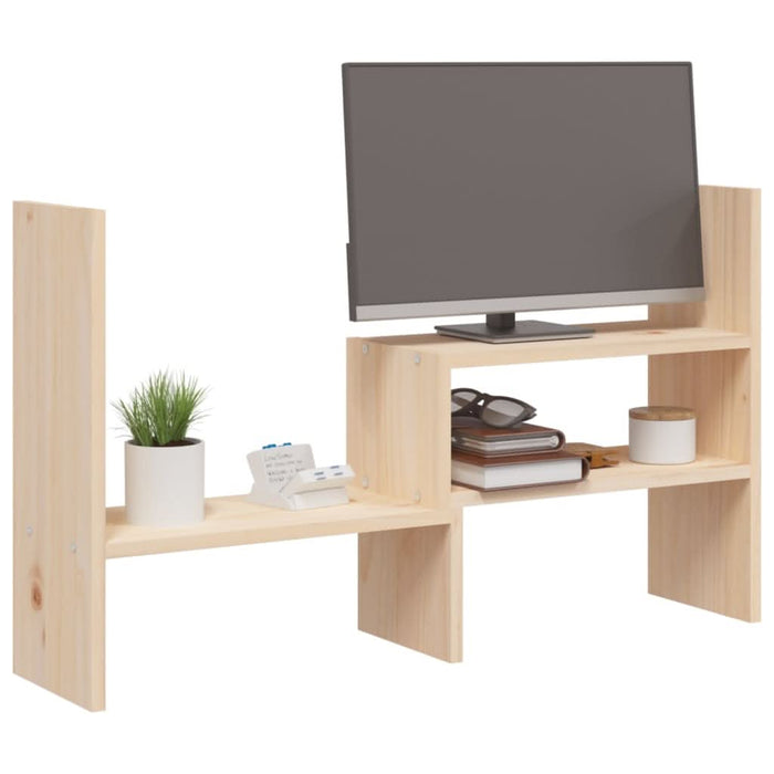 Suport pentru monitor, (39-72)x17x43 cm, lemn masiv de pin - WALTI WALTI