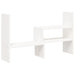 Suport pentru monitor, alb, (39-72)x17x43 cm, lemn masiv pin - WALTI WALTI