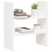 Suport pentru monitor, alb, (39-72)x17x43 cm, lemn masiv pin - WALTI WALTI