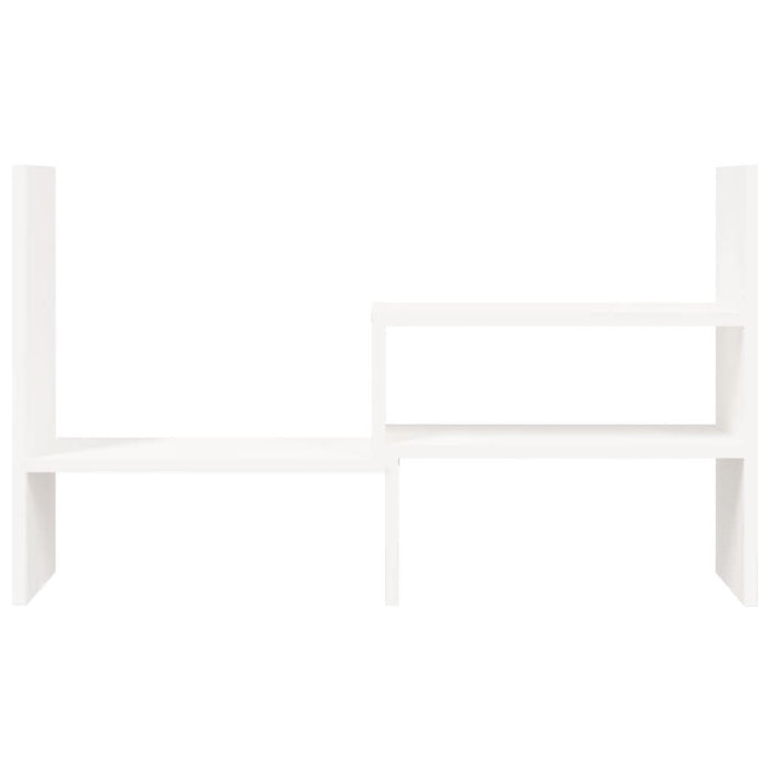 Suport pentru monitor, alb, (39-72)x17x43 cm, lemn masiv pin - WALTI WALTI