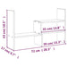 Suport pentru monitor, alb, (39-72)x17x43 cm, lemn masiv pin - WALTI WALTI