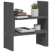 Suport pentru monitor, gri, (39-72)x17x43 cm, lemn masiv pin - WALTI WALTI