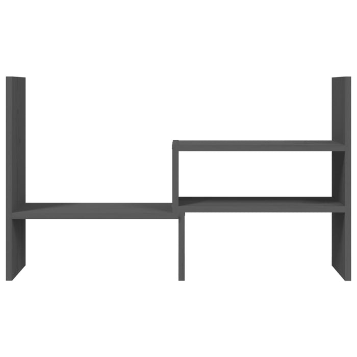 Suport pentru monitor, gri, (39-72)x17x43 cm, lemn masiv pin - WALTI WALTI