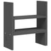 Suport pentru monitor, gri, (39-72)x17x43 cm, lemn masiv pin - WALTI WALTI