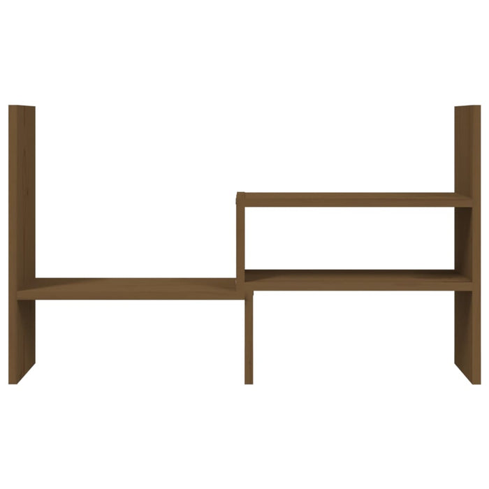 Suport monitor, maro miere, (39-72)x17x43 cm, lemn masiv pin - WALTI WALTI