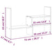 Suport pentru monitor, negru, (39-72)x17x43 cm, lemn masiv pin - WALTI WALTI