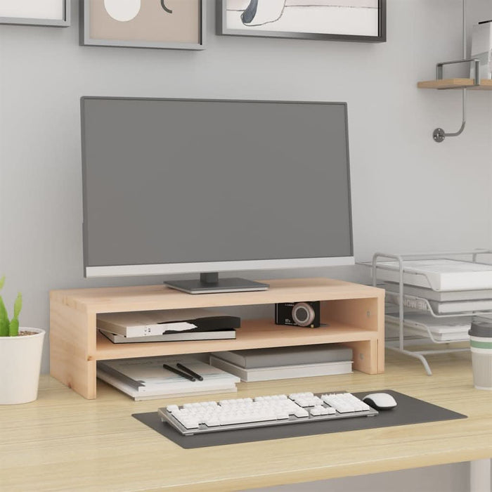 Suport pentru monitor, (52-101)x22x14 cm, lemn masiv de pin - WALTI WALTI