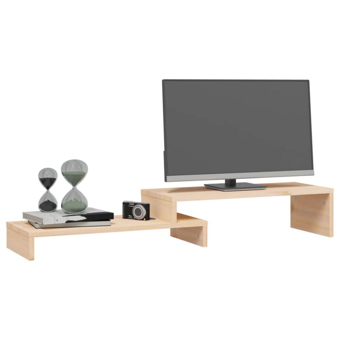 Suport pentru monitor, (52-101)x22x14 cm, lemn masiv de pin - WALTI WALTI