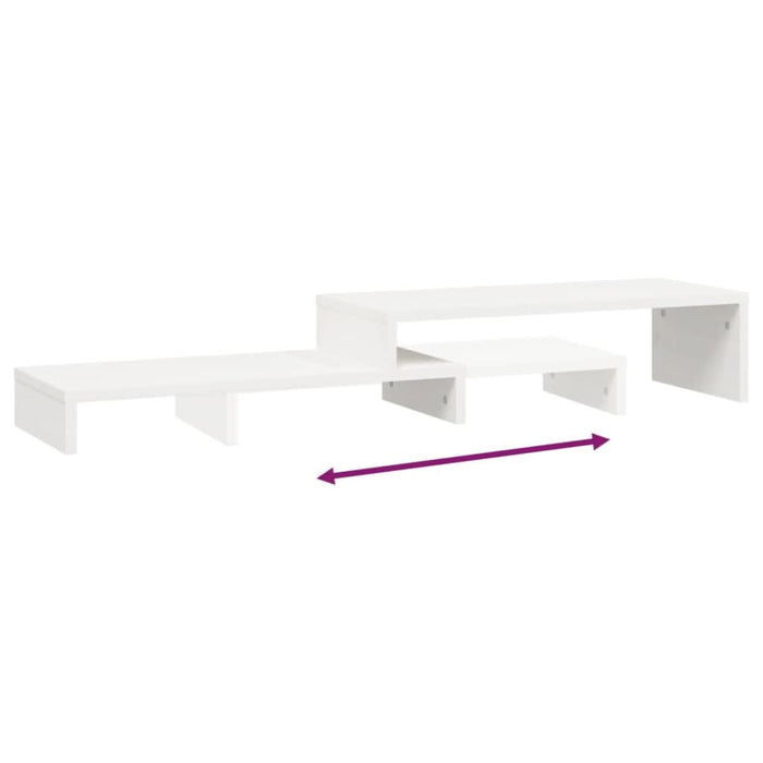 Suport pentru monitor, (52-101)x22x14 cm, lemn masiv de pin - WALTI WALTI