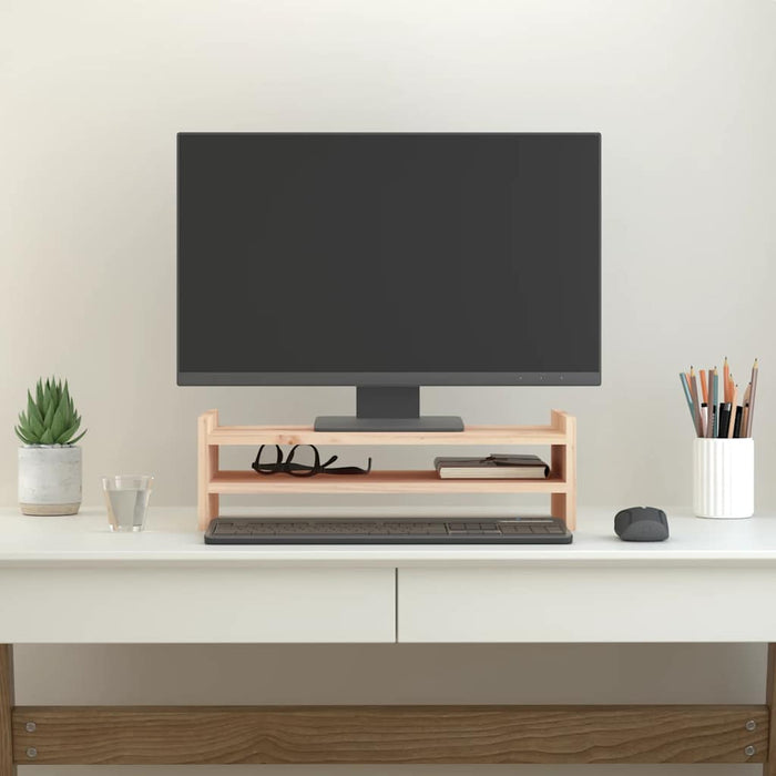 Suport pentru monitor, 50x27x15 cm, lemn masiv de pin - WALTI WALTI