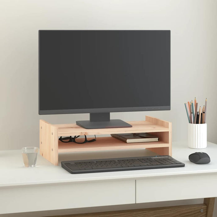 Suport pentru monitor, 50x27x15 cm, lemn masiv de pin - WALTI WALTI
