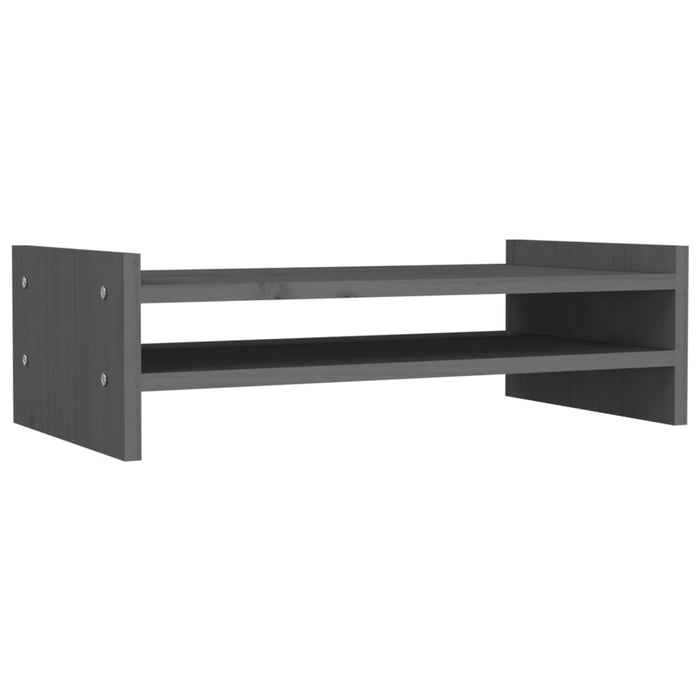 Suport pentru monitor, gri, 50x27x15 cm, lemn masiv pin - WALTI WALTI