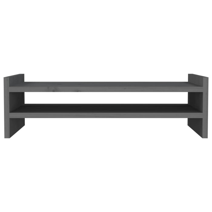 Suport pentru monitor, gri, 50x27x15 cm, lemn masiv pin - WALTI WALTI