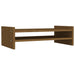 Suport pentru monitor, maro miere, 50x27x15 cm, lemn masiv pin - WALTI WALTI