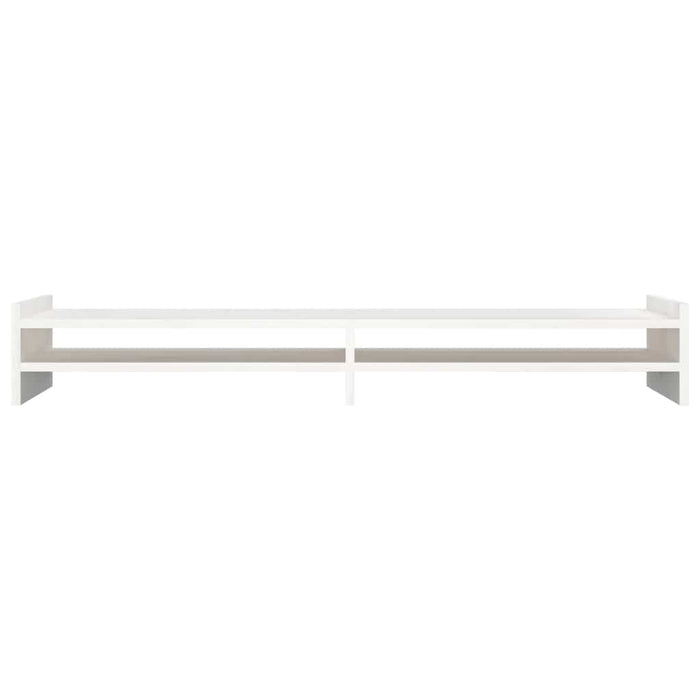 Suport pentru monitor, alb, 100x27x15 cm, lemn masiv pin - WALTI WALTI