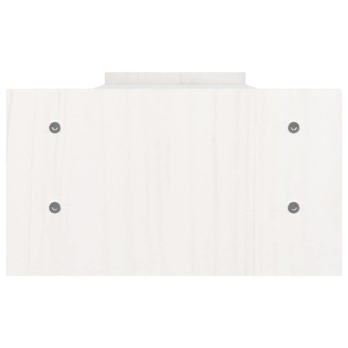 Suport pentru monitor, alb, 100x27x15 cm, lemn masiv pin - WALTI WALTI