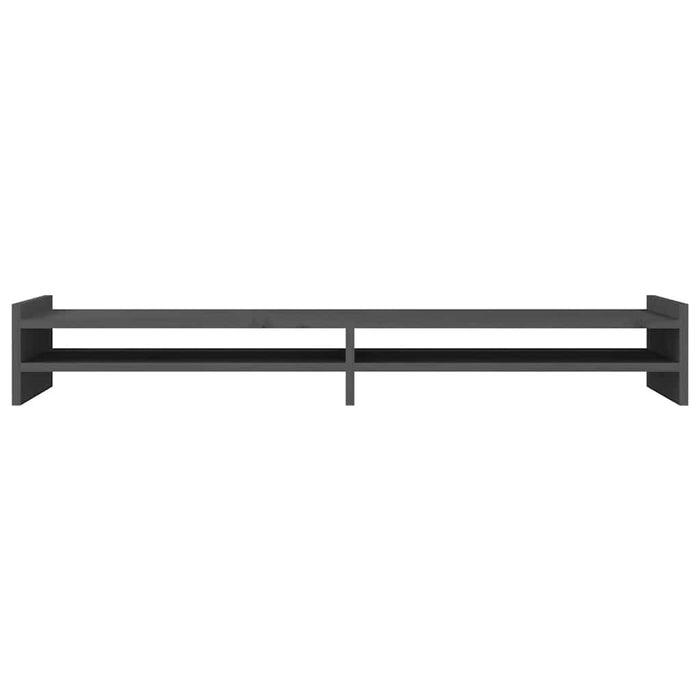 Suport pentru monitor, gri, 100x27x15 cm, lemn masiv pin - WALTI WALTI