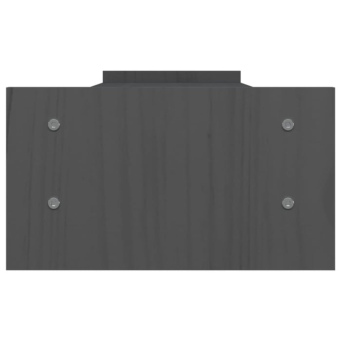 Suport pentru monitor, gri, 100x27x15 cm, lemn masiv pin - WALTI WALTI