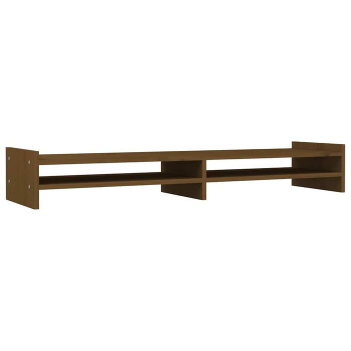 Suport pentru monitor, maro miere, 100x27x15 cm, lemn masiv pin - WALTI WALTI