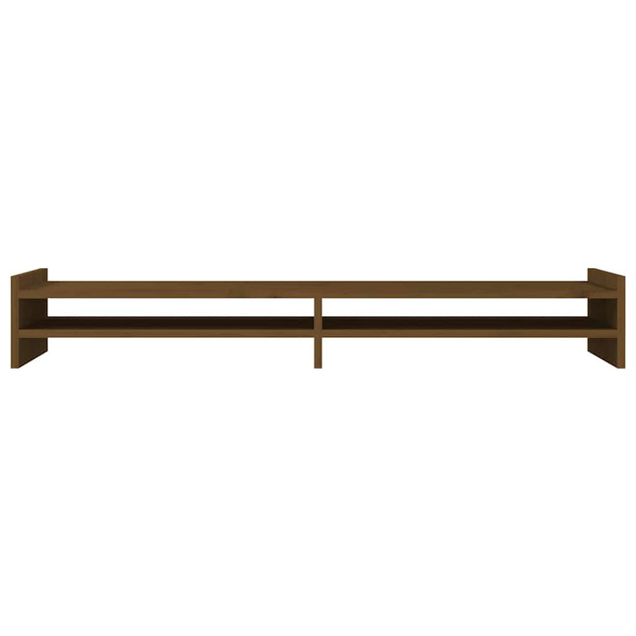 Suport pentru monitor, maro miere, 100x27x15 cm, lemn masiv pin - WALTI WALTI