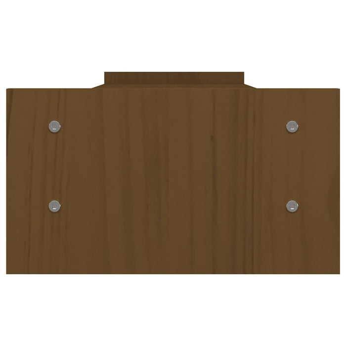 Suport pentru monitor, maro miere, 100x27x15 cm, lemn masiv pin - WALTI WALTI