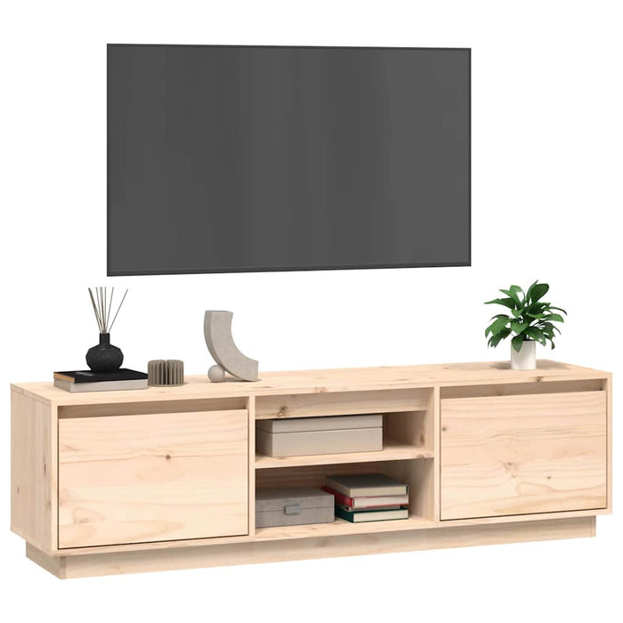 Comodă TV, 140x35x40 cm, lemn masiv de pin WALTI