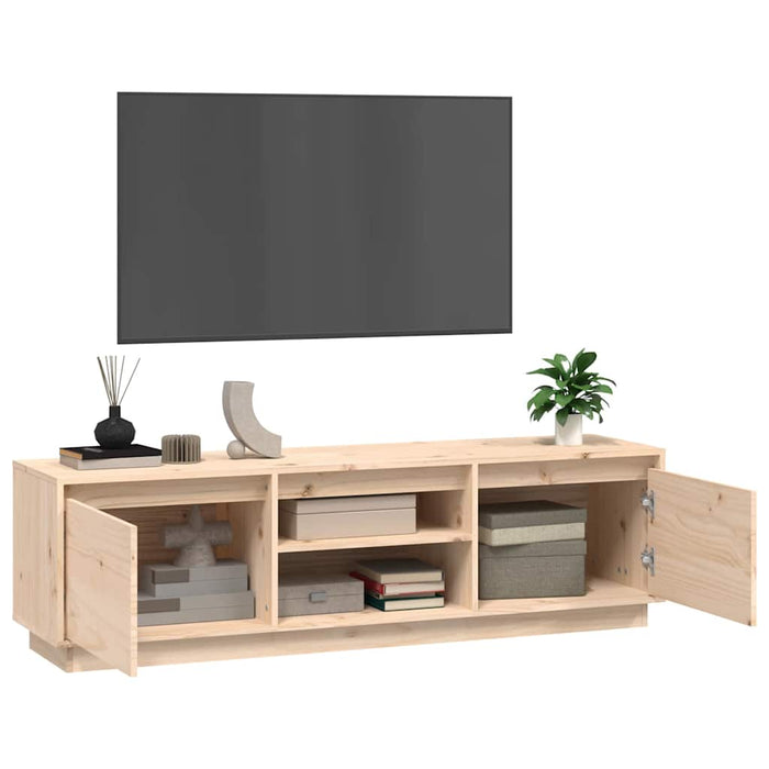 Comodă TV, 140x35x40 cm, lemn masiv de pin WALTI