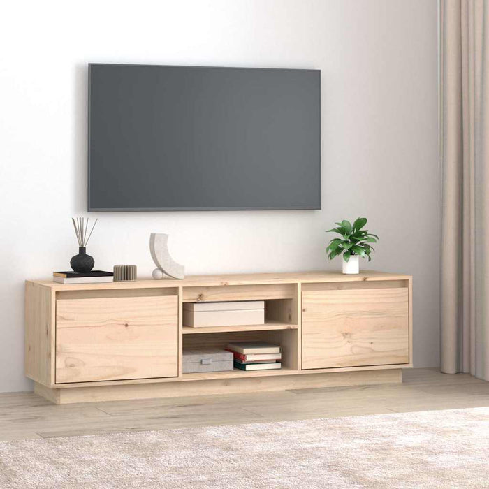 Comodă TV, 140x35x40 cm, lemn masiv de pin WALTI