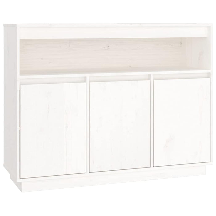 Servantă, alb, 104,5x34x80 cm, lemn masiv de pin WALTI