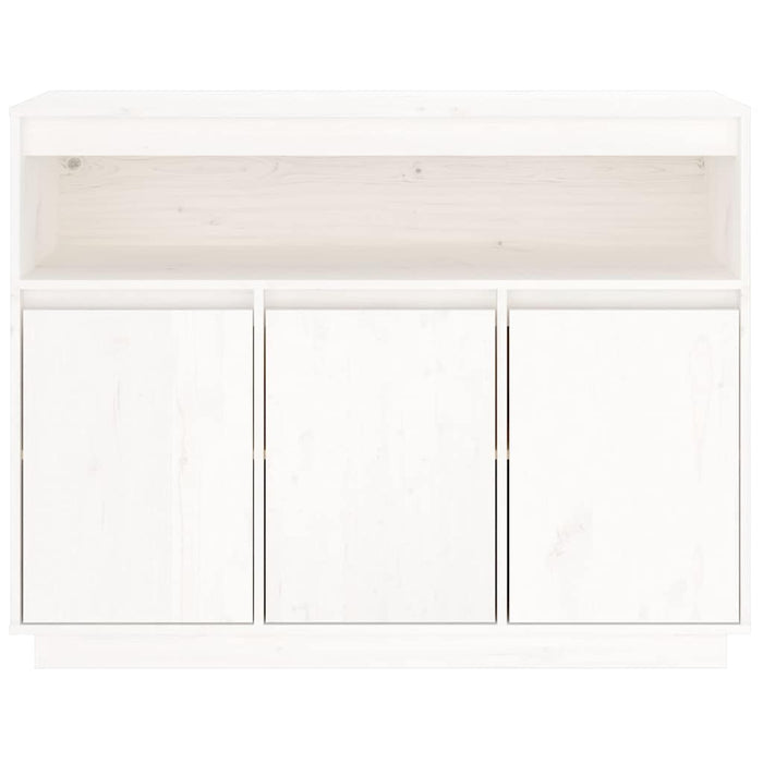 Servantă, alb, 104,5x34x80 cm, lemn masiv de pin WALTI